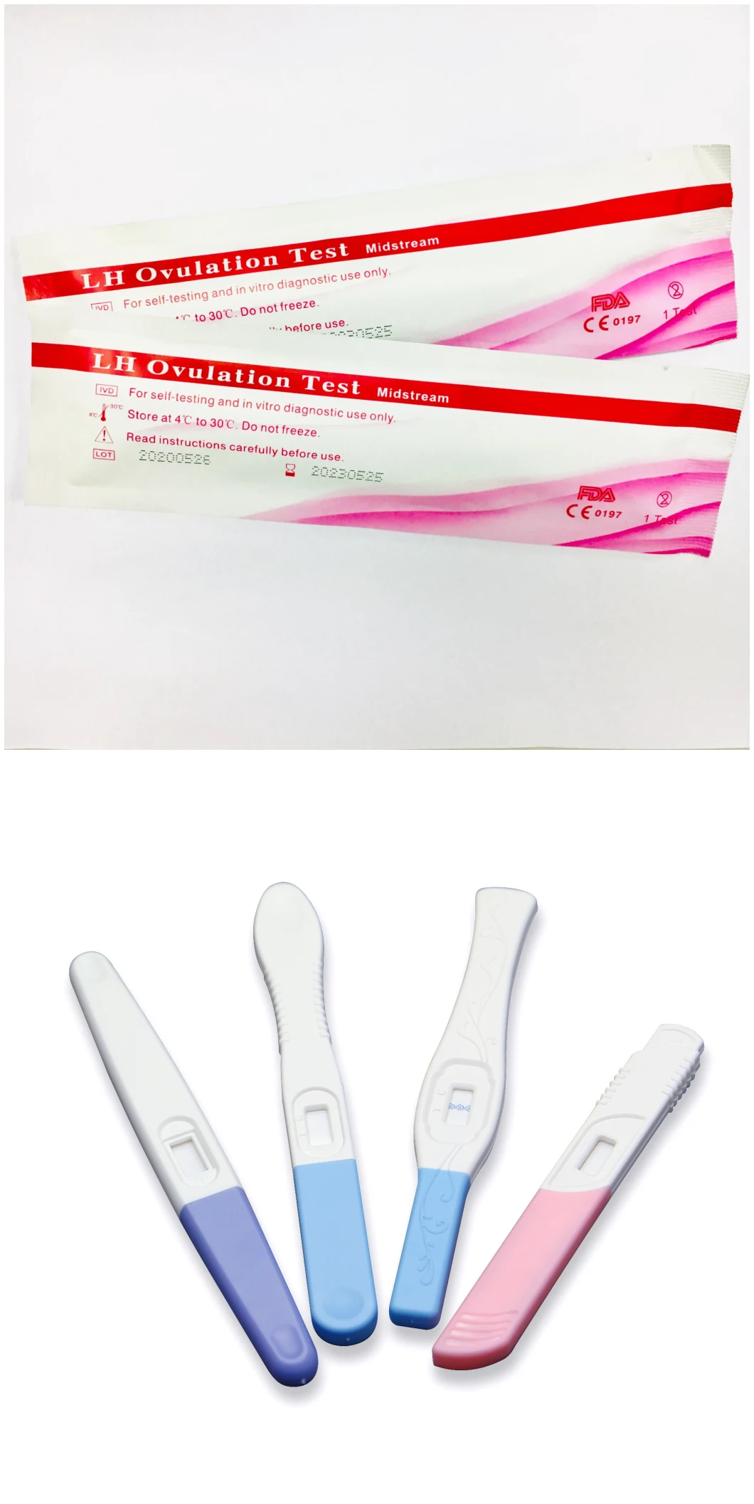 CE FDA Medical Supply One Step Rapid Lh Ovulation Test for Home Use