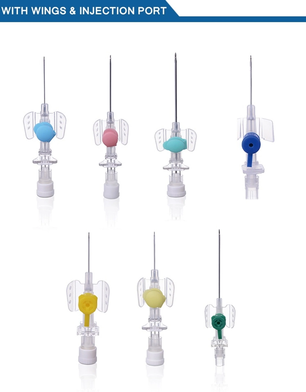 Hot Sale Medical Supply IV Cannula with Wings for Medical Use