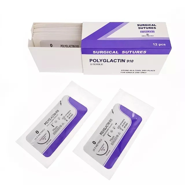 Disposable Absorbable Surgical Suture PGA, Pgla, Nylon, Silk, Polyester