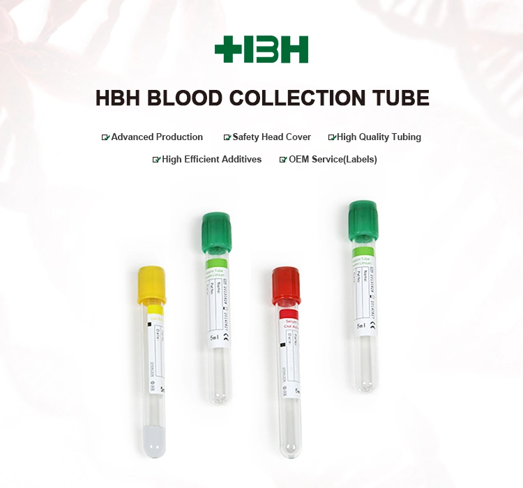 2022 Hot Sale Disposable Vaccum Blood Collection Sodium Heparin Tube