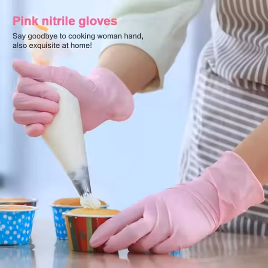 Guanti monouso monouso economici di alta qualità senza polvere Guanti in nitrile per esame di sicurezza touch screen sterili non medici personalizzati all'ingrosso